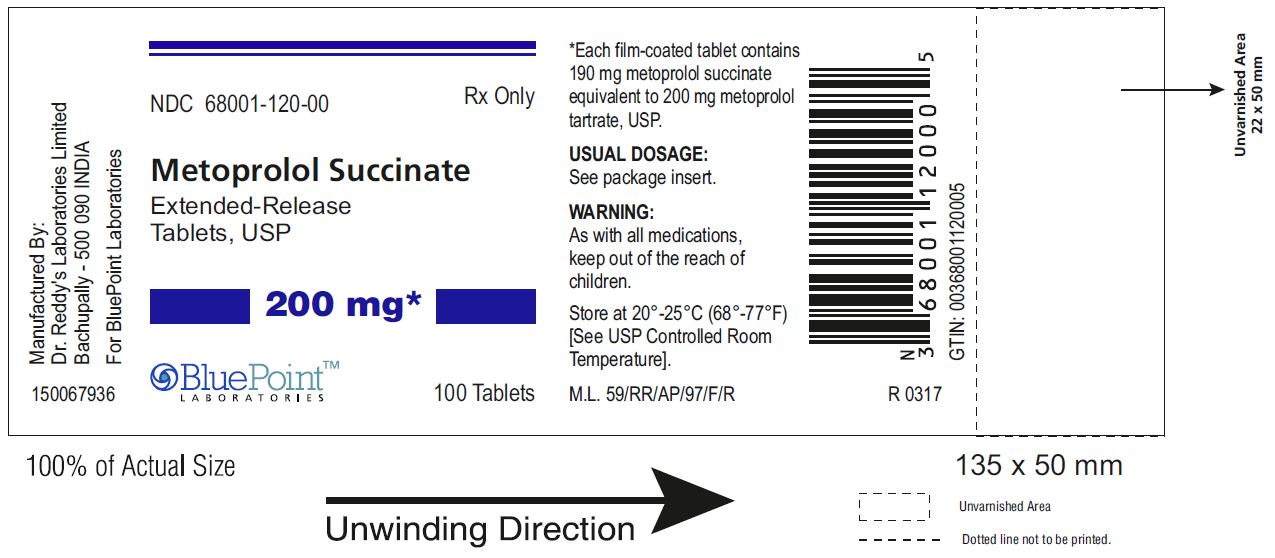 Metoprolol Succinate ER Label 100mg 100CT Rev 03-17