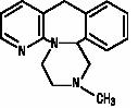Structural formula for mirtzapine