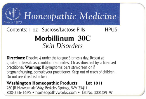 Morbillinum label example
