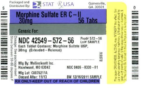 Morphine Sulf ER C-II 30 mg Image