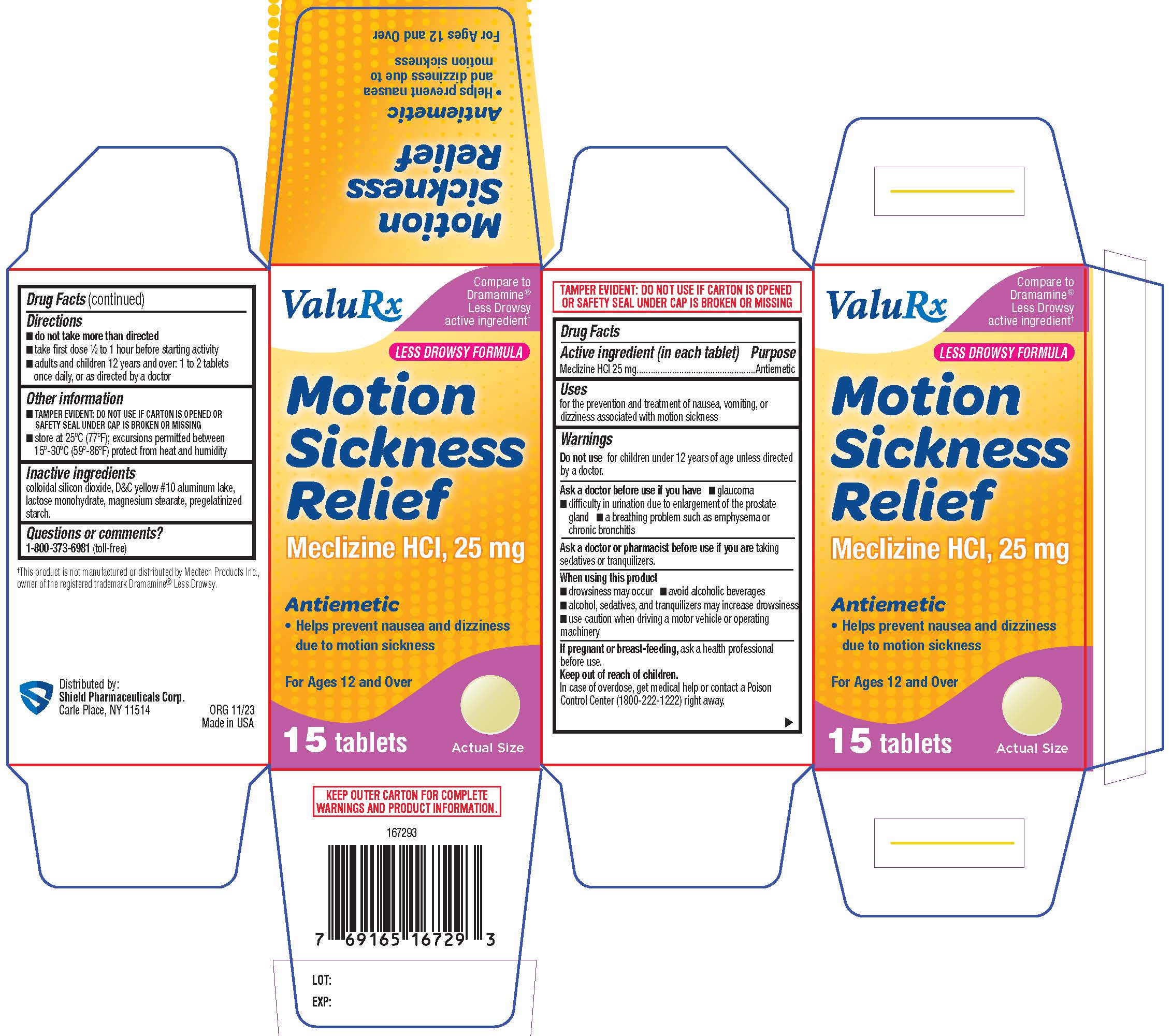 Motion Sickness Carton