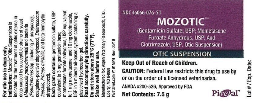 Aspen Mozotic 7.5g Label