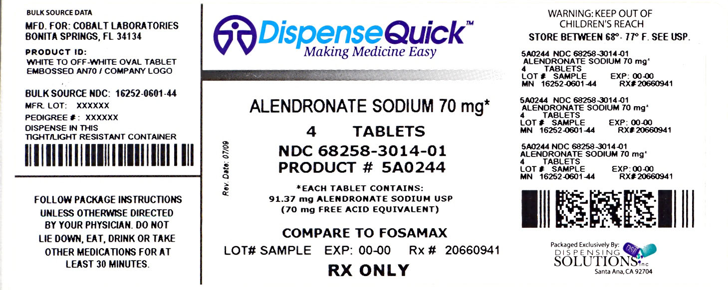 Label Image for 70mg 4 Count Bottle