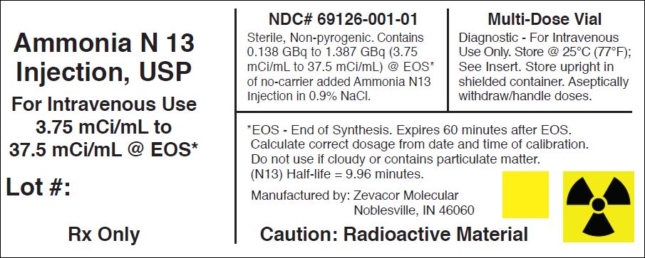 Ammonia N 13 vial label