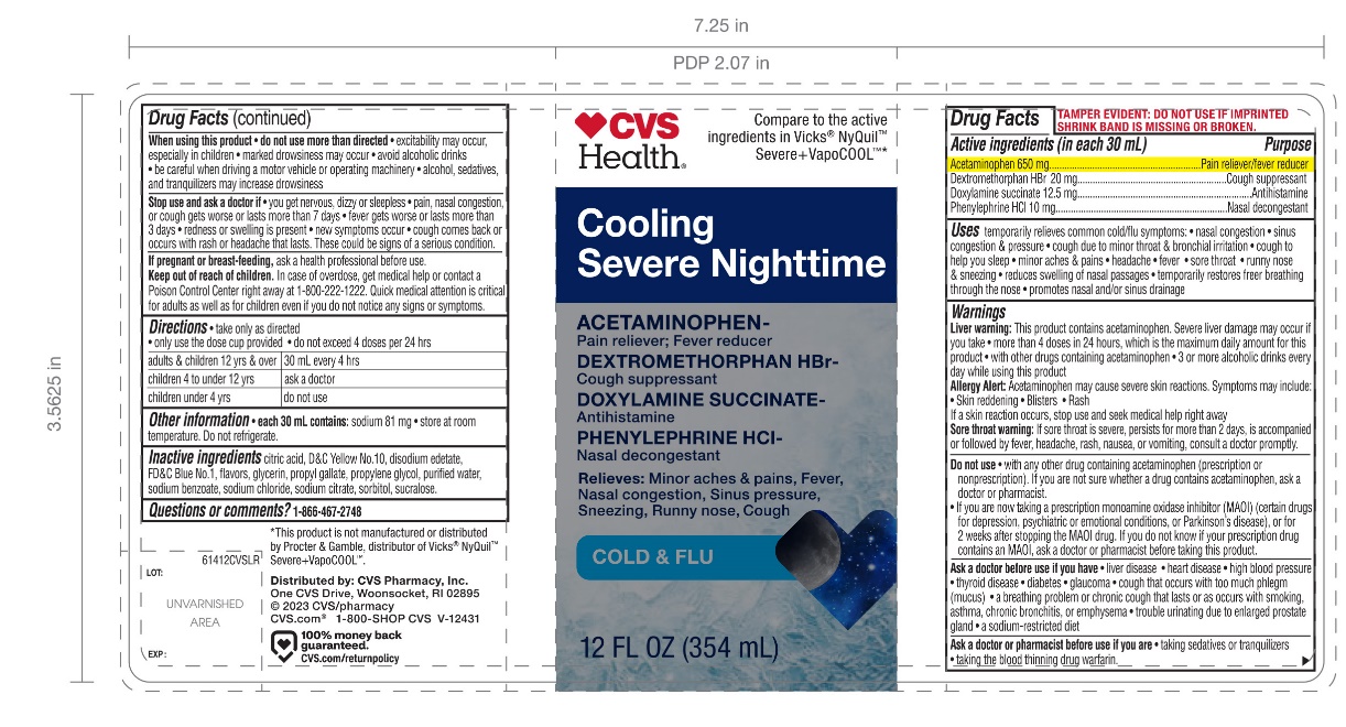 CVS NightTime Cold & Flu Cold Relief