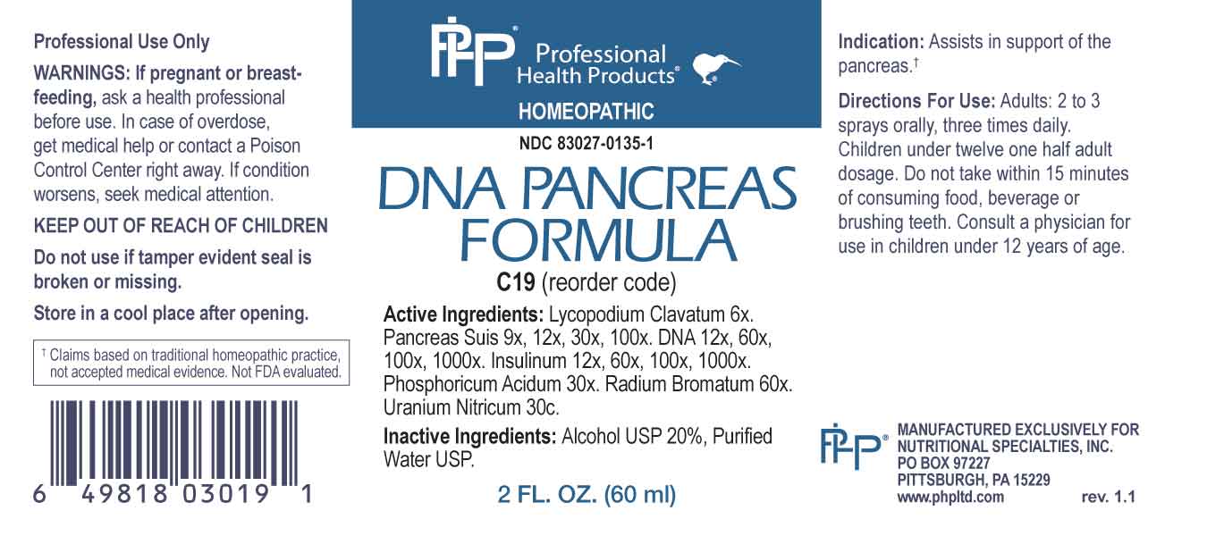 DNA PANCREAS  FORMULA