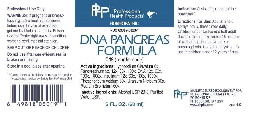 DNA PANCREAS FORMULA