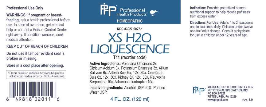 XS H2O  LIQUESCENCE