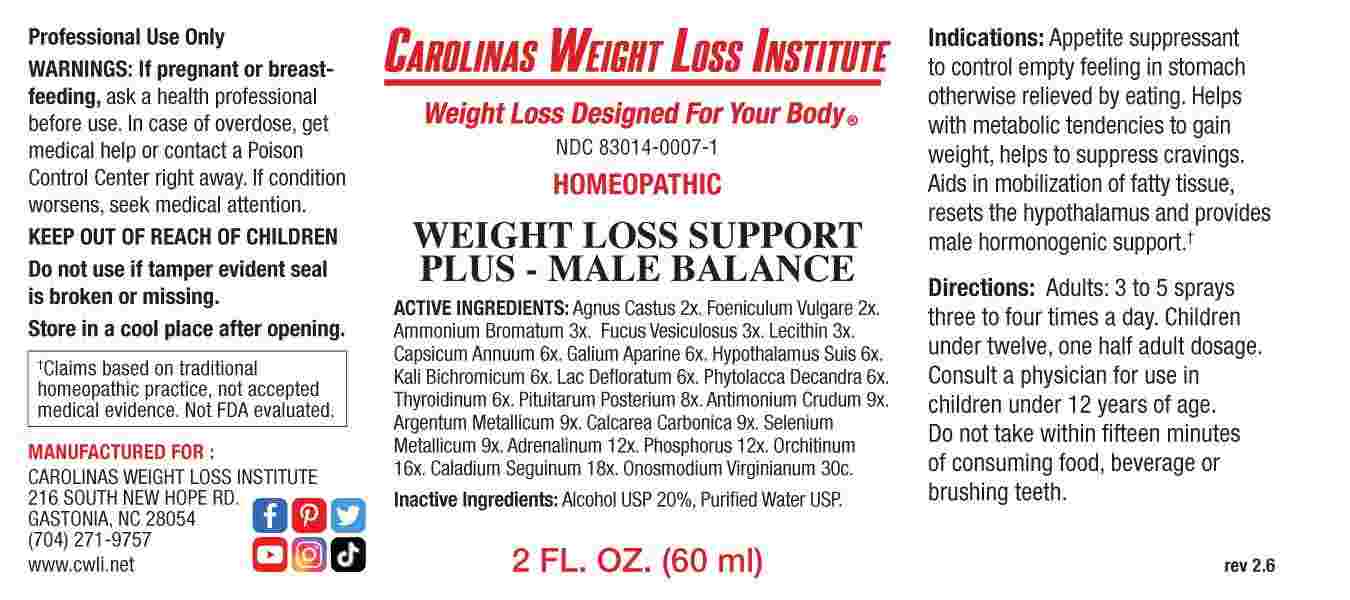 WEIGHT LOSS SUPPORT  PLUS - MALE BALANCE