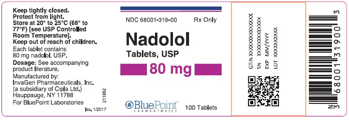 Nadolol 80mg 100ct label Rev 01-17