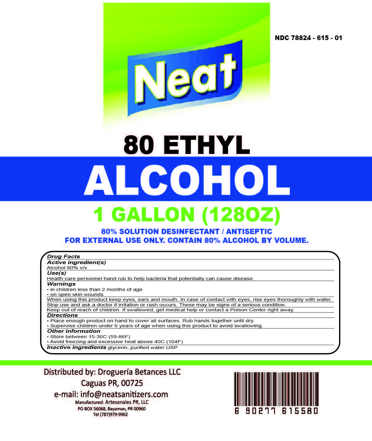 Neat Alcohol Ethyl Galon