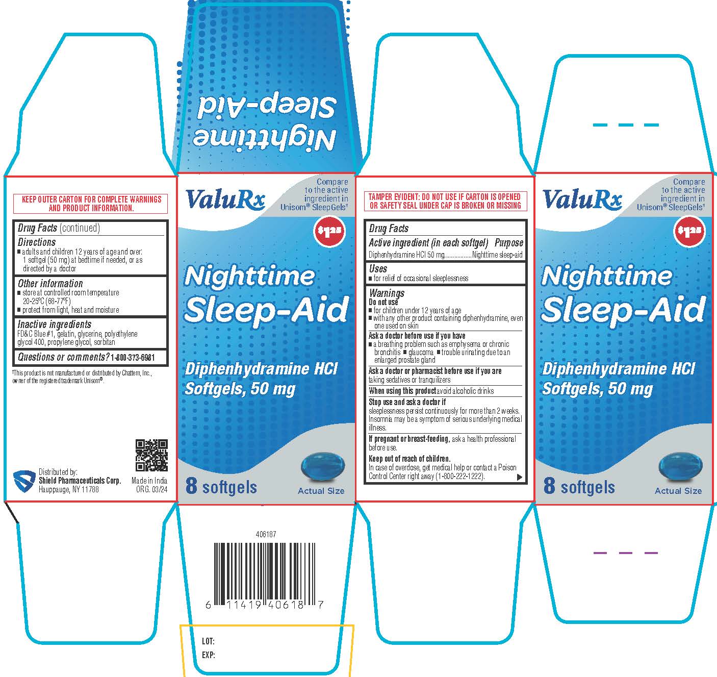 Nighttime Sleep Aid Carton