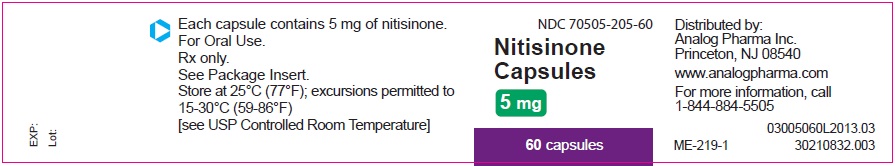 Nitisinone 5mg immediate container label