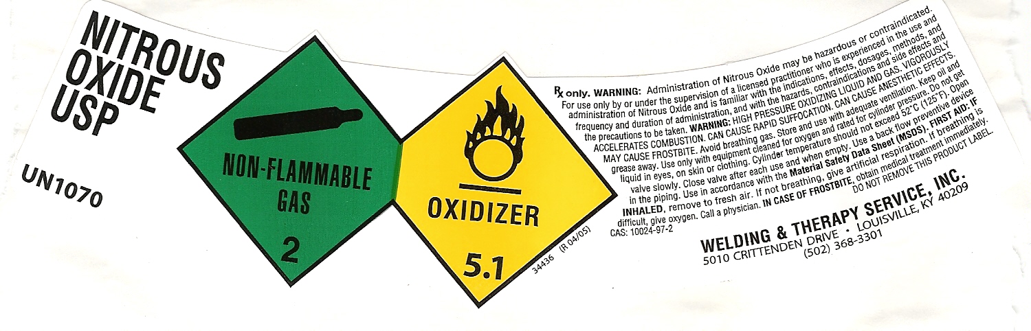 Image of Nitrous Oxide label