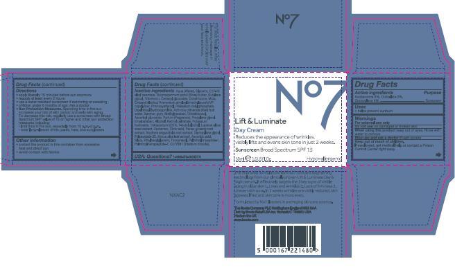 No7 Lift And Luminate Day Cream Spf 15 | Avobenzone,octisalate, Octocrylene Cream Breastfeeding