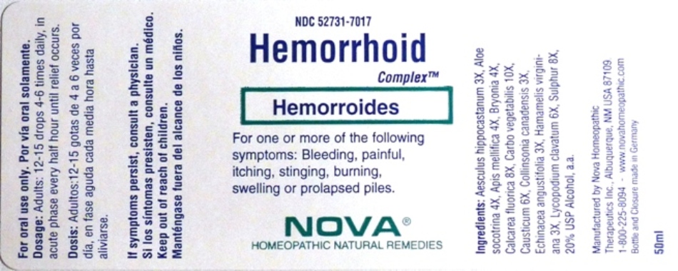 Hemorrhoid Complex Bottle