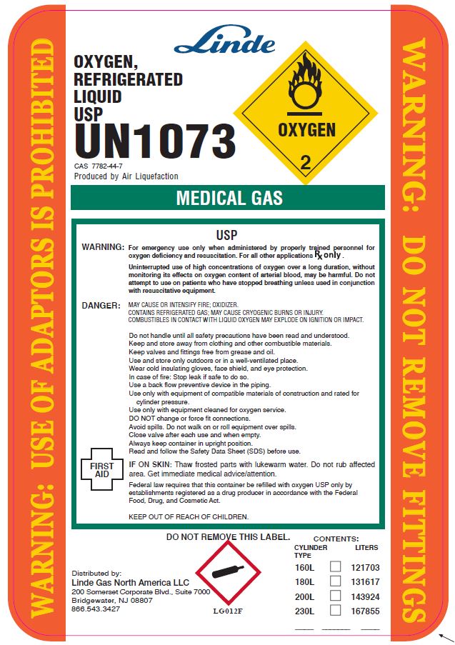 Oxygen USP Liquid Label