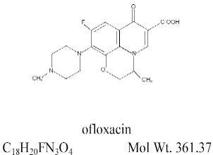 OFLOXACIN STRUCTURE IMAGE