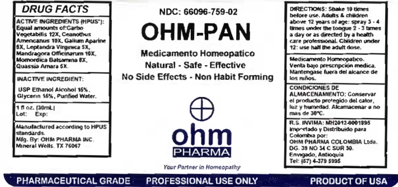 OHM-PAN 1 oz bottle label