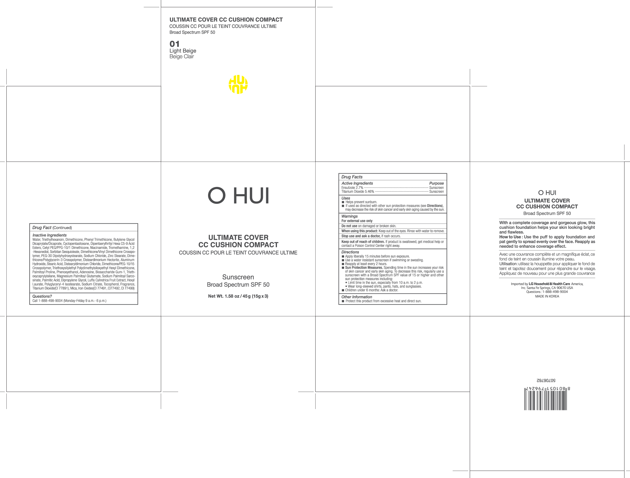 OHUI Ultimate Cover CC Cushion Compact 01