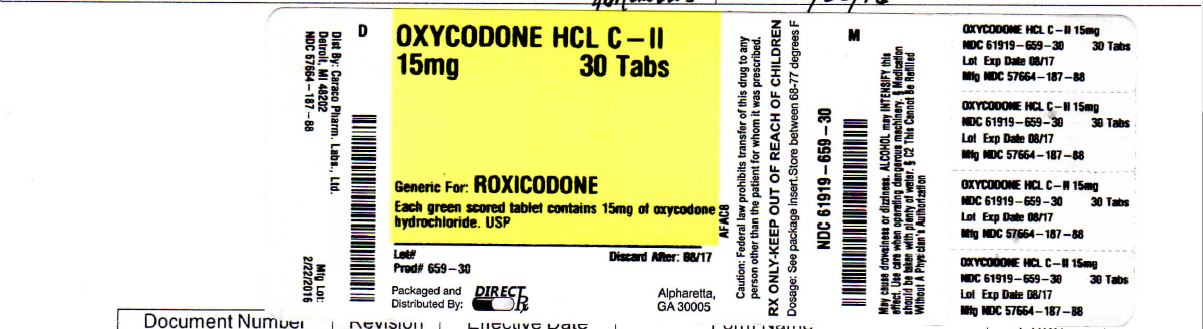 OXYCODONE HCL 15mg