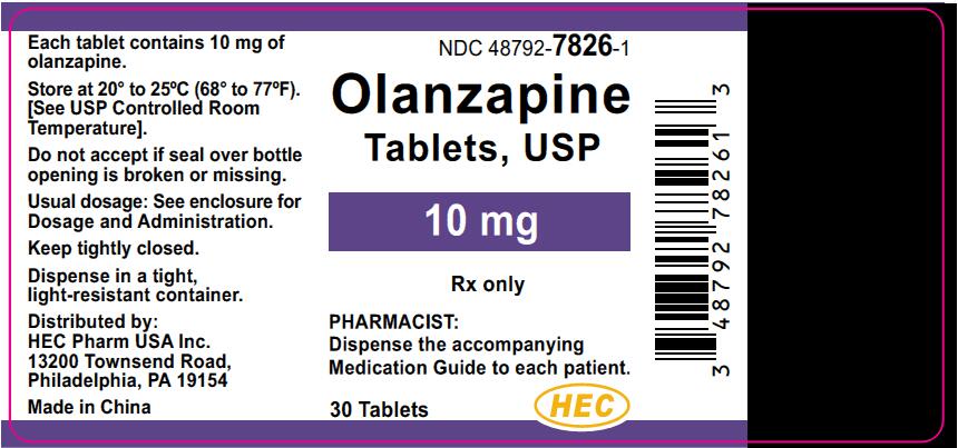 PACKAGE LABEL - Olanzapine Tablets USP, 10 mg

