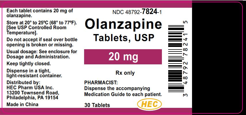 PACKAGE LABEL - Olanzapine Tablets USP, 20 mg


