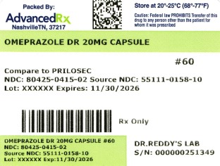 Omeprazole DR 20mg #60