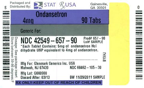 Ondansetron 4 mg Label Image