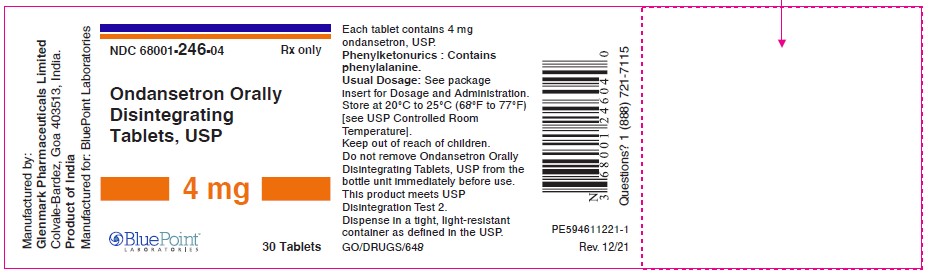 Ondasetron Orally Disintegrating Tablets USP 4mg 