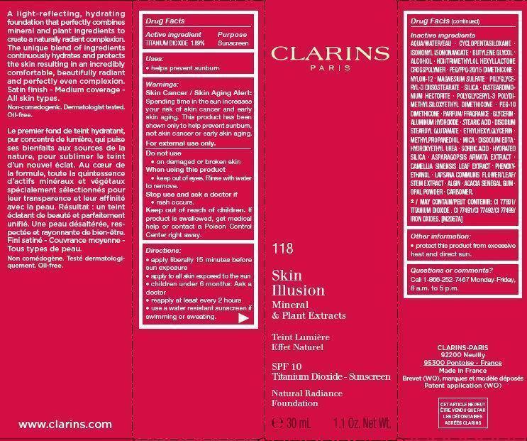 Is Clarins Skin Illusion Spf 10 Natural Radiance Foundation Tint 118 | Titanium Dioxide Liquid safe while breastfeeding