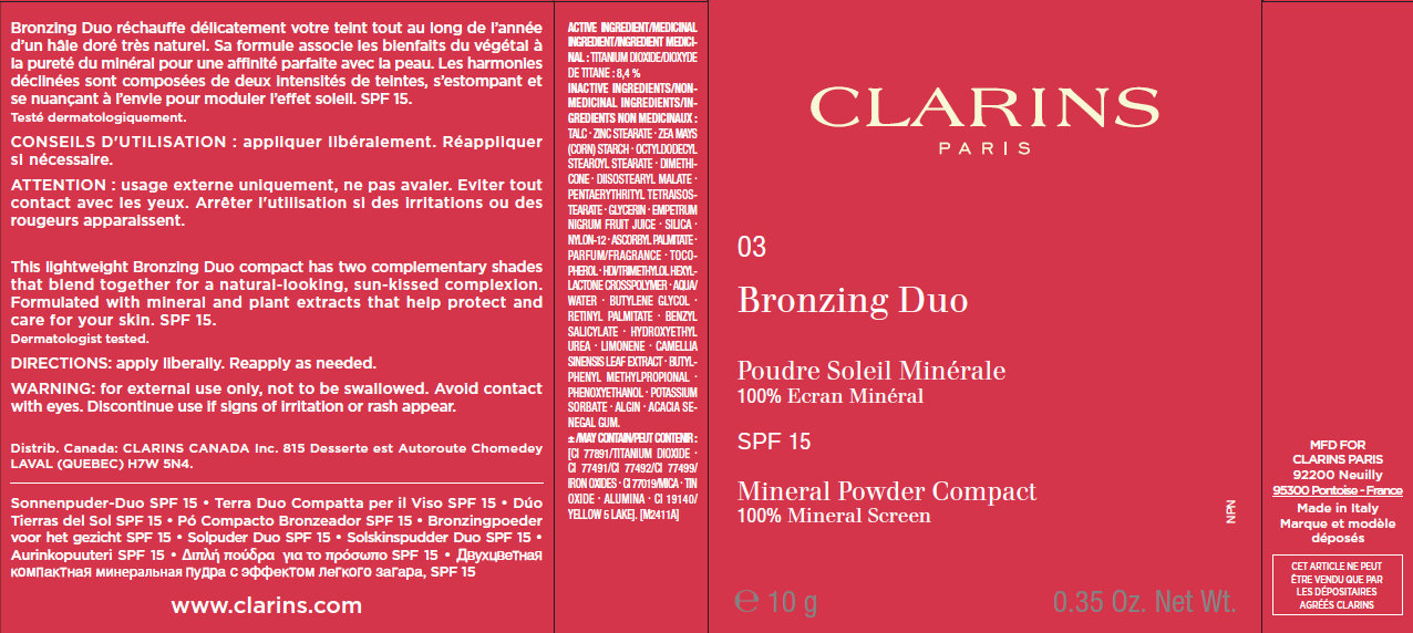 Is Bronzing Duo Spf 15 Mineral Compact Tint 03 Dark | Titanium Dioxide Powder safe while breastfeeding