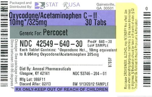Oxy-APAP 10_325 mg Label Image