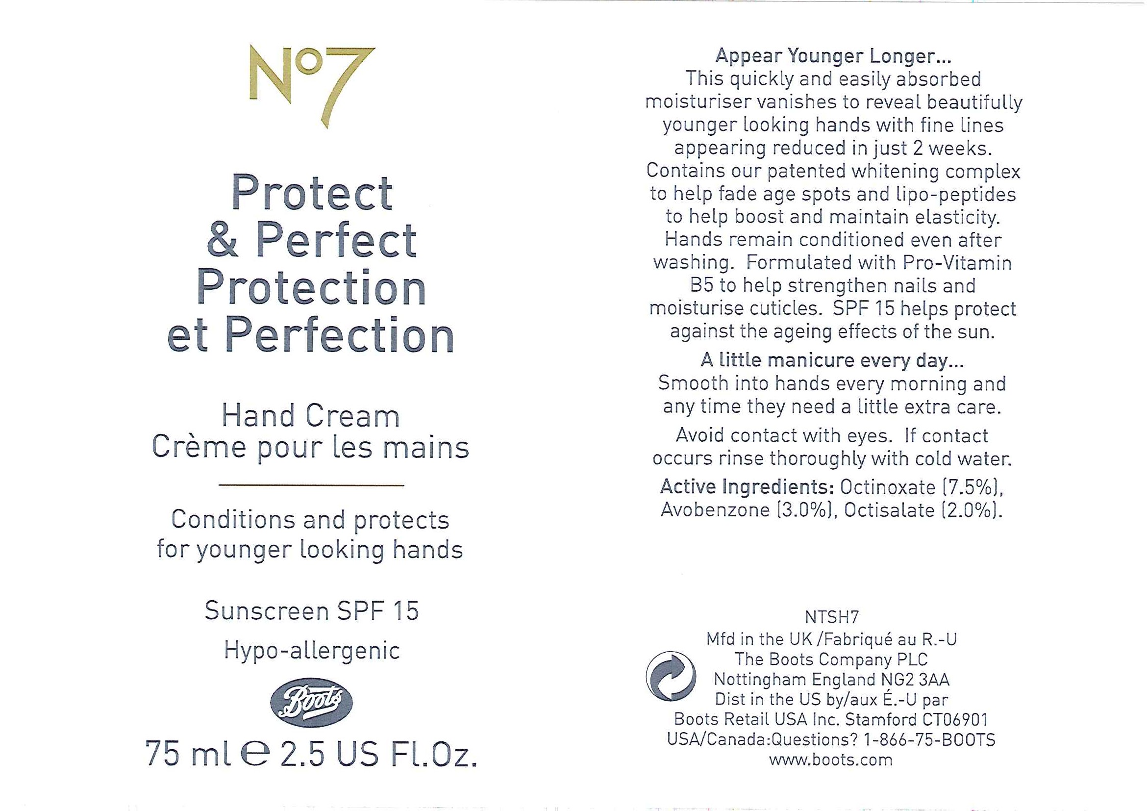 Is No7 Protect And Perfect Hand Sunscreen Spf 15 | Octinoxate, Avobenzone And Octisalate Cream safe while breastfeeding