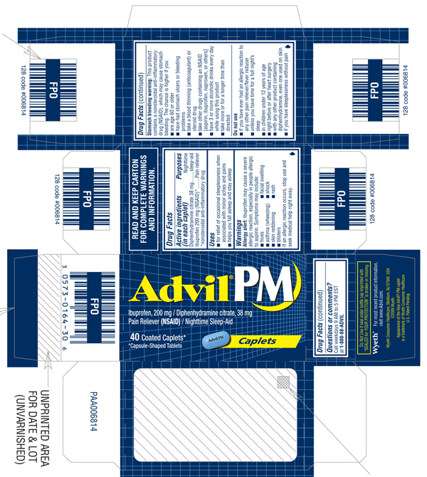 Advil PM Caplets Packaging