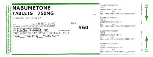Nabumetone Tablets 750 mg