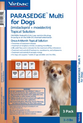 Label for dogs 3-9 pounds