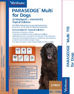 Label for dogs 88 to 110 pounds