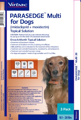 Label for Dogs 9 to 20 pounds