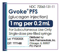 PFS 1 mg device label