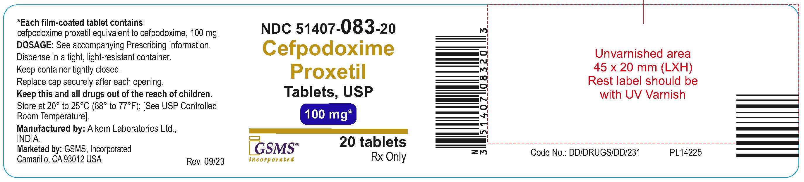 PL - 51407-083-20 - Cefpodoxime Proxetil Tabs USP 100 mg 20s.jpg