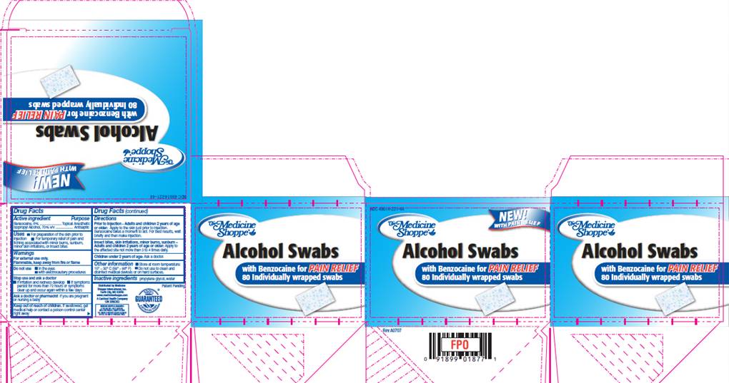 Alcohol Prep Pads With Pain Relief | Alcohol And Benzocaine Swab Breastfeeding