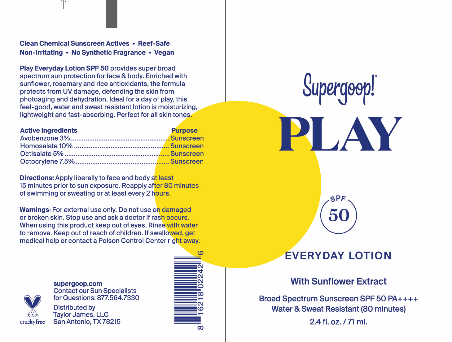 play everyday lotion tube