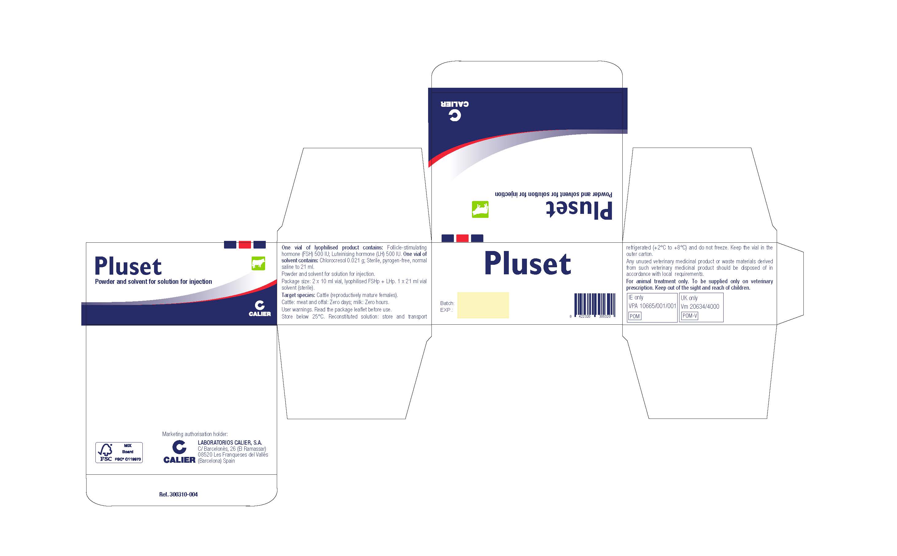 PLUSET Carton Label