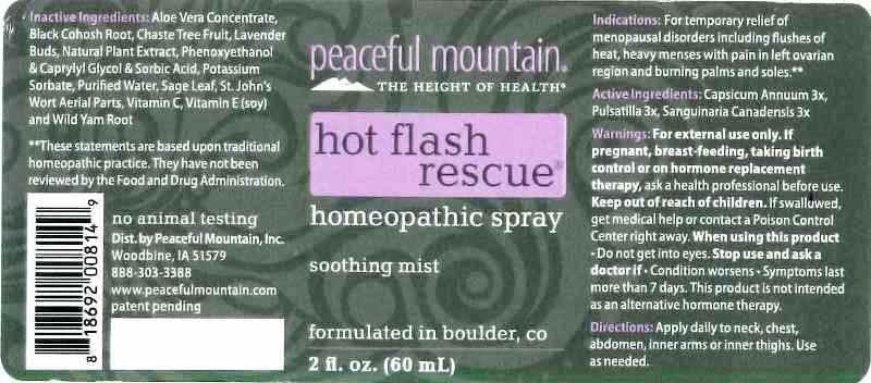Hot Flash Recue Spray