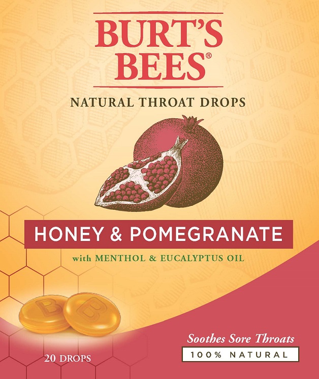 Natural Throat Drops Honey Pomegranate | Menthol Lozenge while Breastfeeding