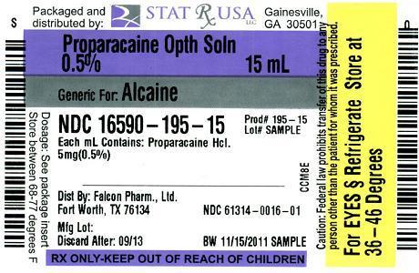 PROPARACAINE OPHTH SOL Label Image