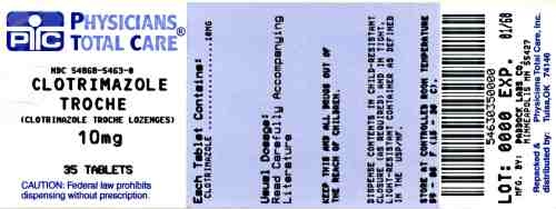 image of package labels for 10 mg lozenges
