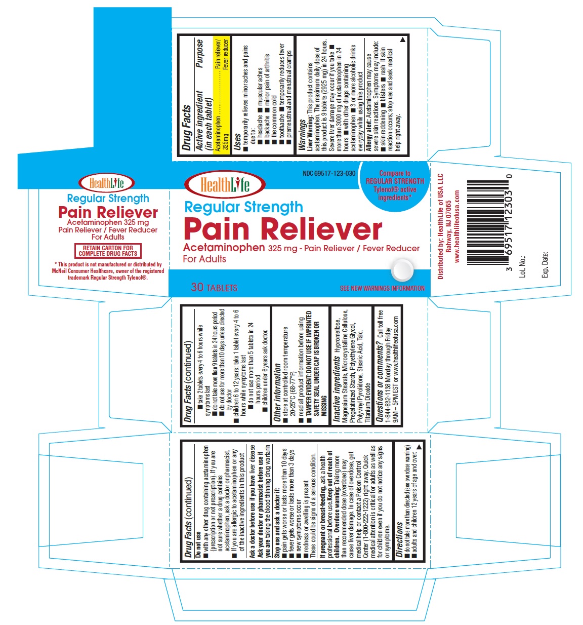 Regular Strength Pain Reliever | Acetaminophen Tablet while Breastfeeding