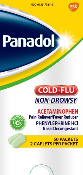 Panadol Cold and Flu 50 packets
